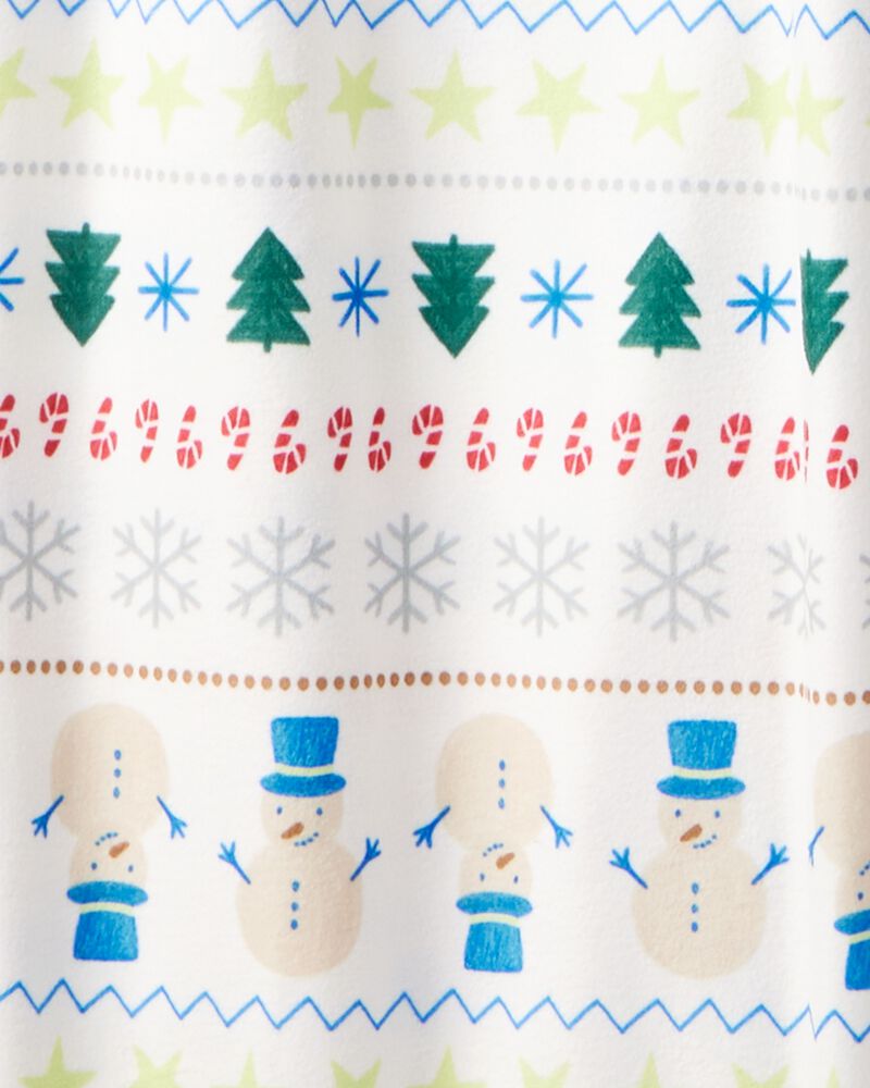 Adult Star Print Long-Sleeve 2-Piece Pyjamas - Green, image 3 of 4 slides